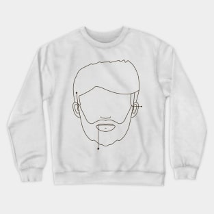 Man Men Gentleman Head Crewneck Sweatshirt